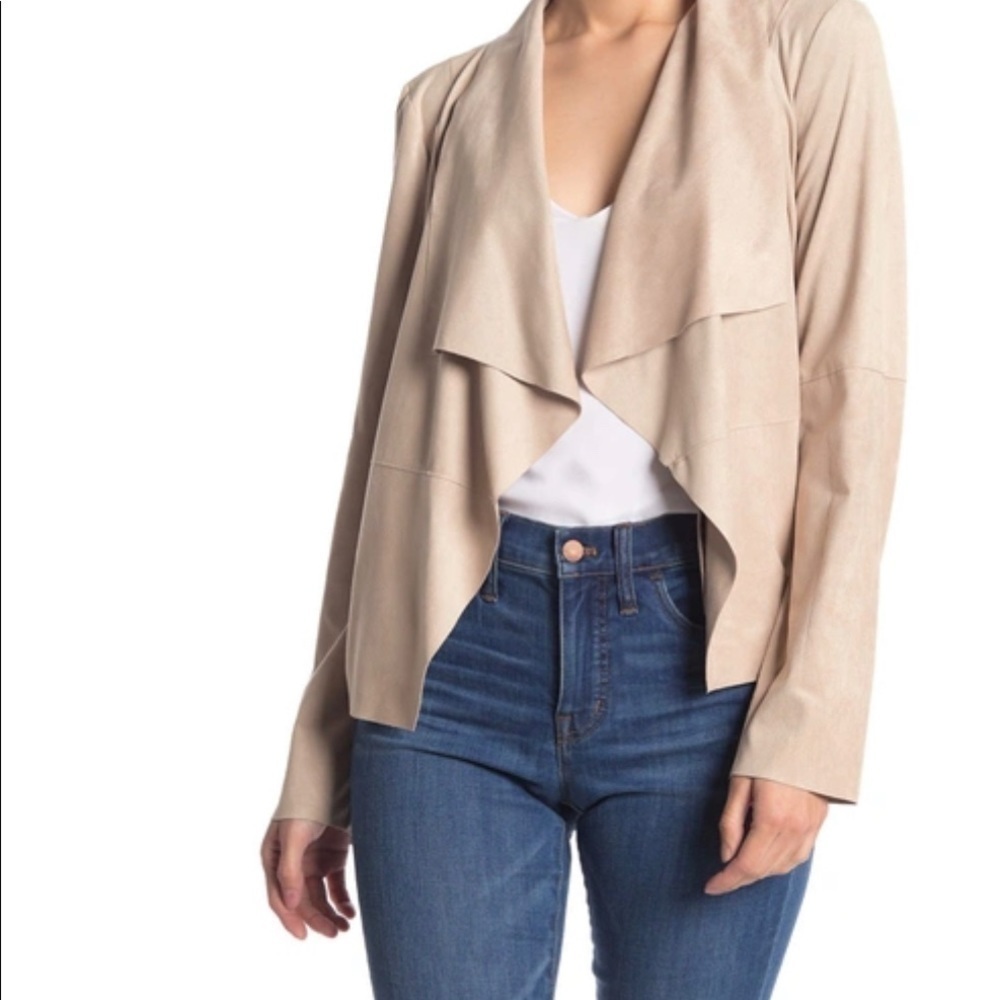 Suede Blazer Coat